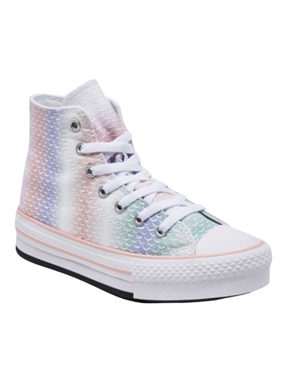 Chuck Taylor All Star Lift Platform Mermaid Scales High Top Casual Sneakers 3